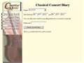 Classical Concert Diary
